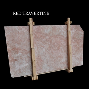 Red Travertine Slabs and Tiles, Pink Travertine