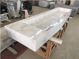 Abba Grey Marble Big Rectangle Basin Sink