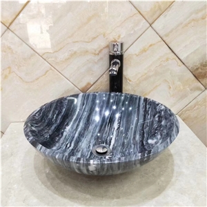 China Palissandro Marble Round Sink Basin Bowls