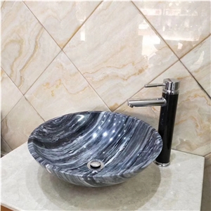 China Palissandro Marble Round Sink Basin Bowls