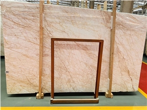 Jade Vein Red Spider Marble Slabs Pink Floor Tiles