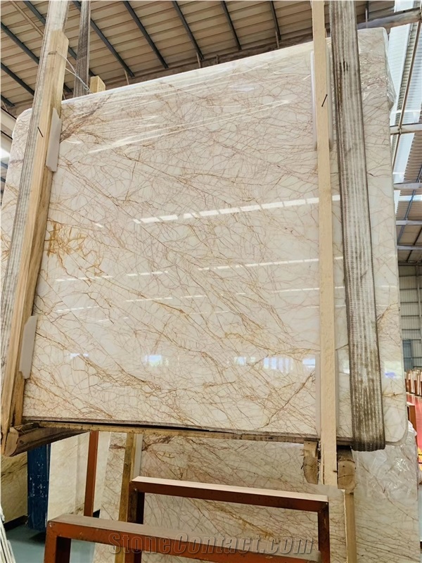 Jade Vein Red Spider Marble Slabs Pink Floor Tiles