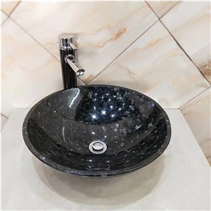 Lundhs Emerald Green Granite Round Basin Bowl Sink