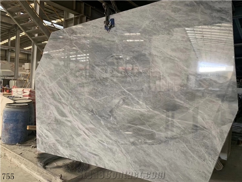 Turkey Adalya Eva Grey Floor Stone Tile Slab