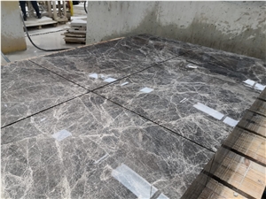 Dark Grey Tundra Spider Marble