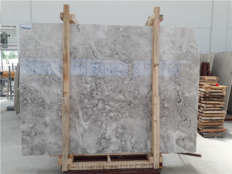 Turkish Amazon Gray Marble Block, Turkey Grey Marble