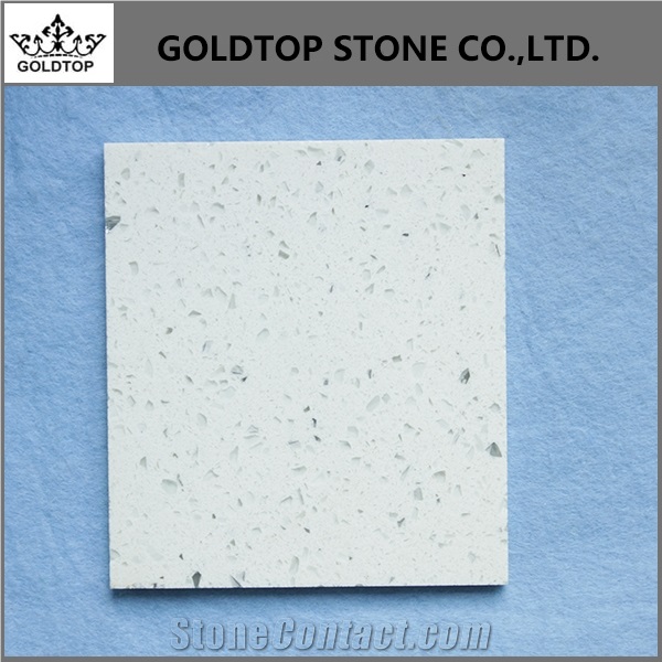 New White Calacatta Quartz Slab Artificial Stone