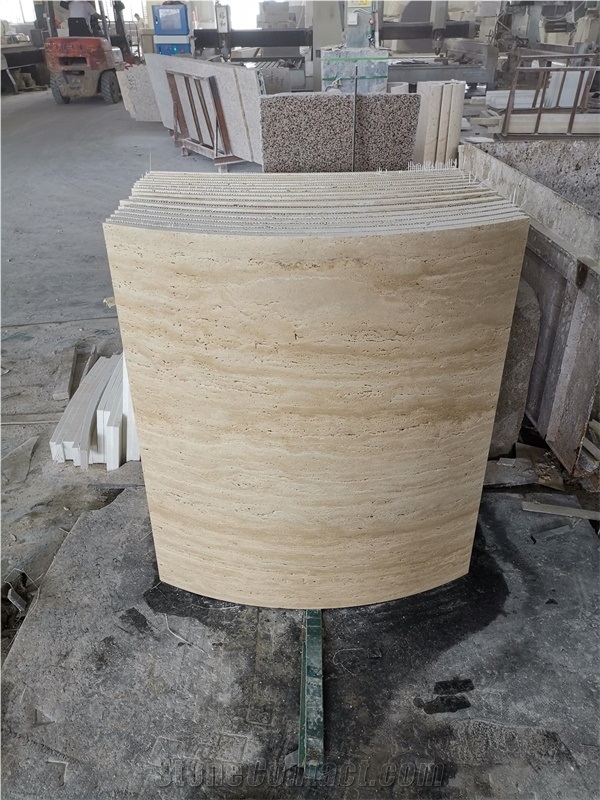 Polished Roman Hole Travetine Slabs Tiles