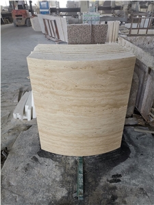 Polished Roman Hole Travetine Slabs Tiles