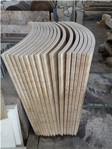 Polished Roman Hole Travetine Slabs Tiles