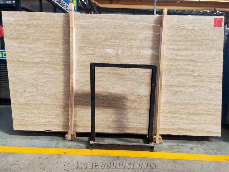 Classic White Beige Travertine Size Tile Slabs