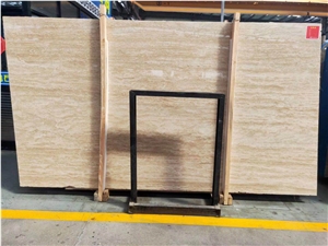 Classic White Beige Travertine Size Tile Slabs