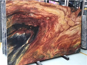 Expensive Fire Phoenix Nature Marble Wall Design