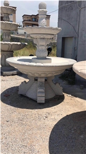 Luxury Villa Granite Fountain Landscape Design