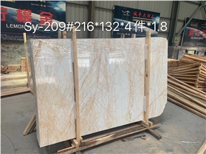 Nature Golden Spider Marble for Wynn Macau Hotel