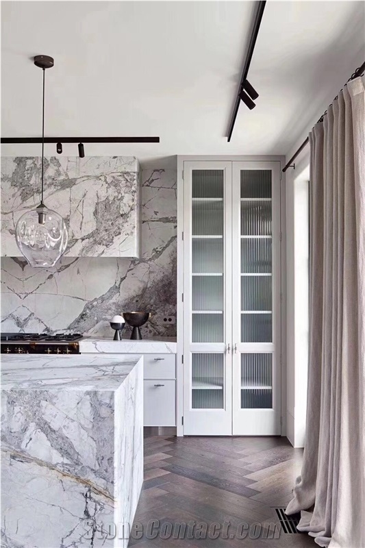 Turkey Marble Iceberg Interior Paving Cladding