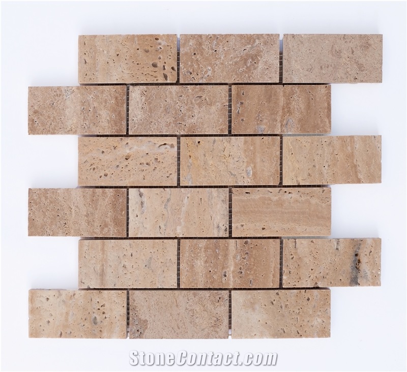 Mosaic From Natural Travertine