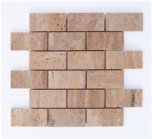 Mosaic From Natural Travertine
