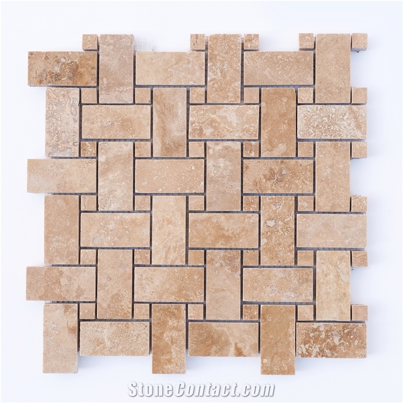 Mosaic From Natural Travertine