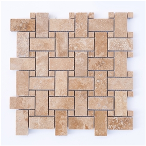 Mosaic From Natural Travertine