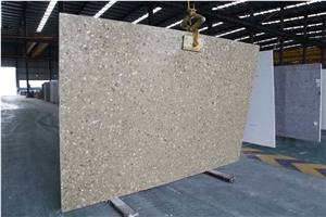 Beige Artificial Stone Slab for Floor Tiles