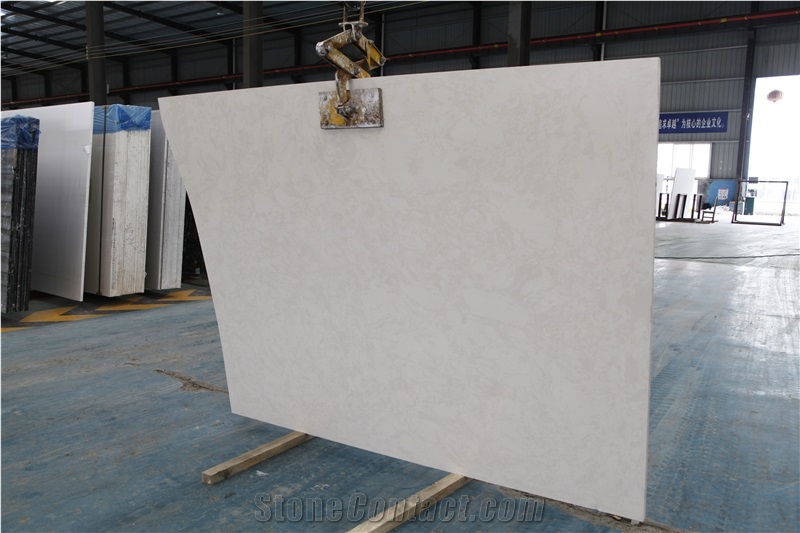 Beige Artificial Stone Slab for Flooring Tiles