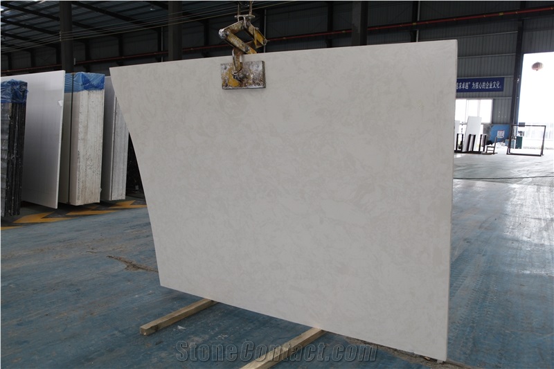 Beige Artificial Stone Slab for Flooring Tiles