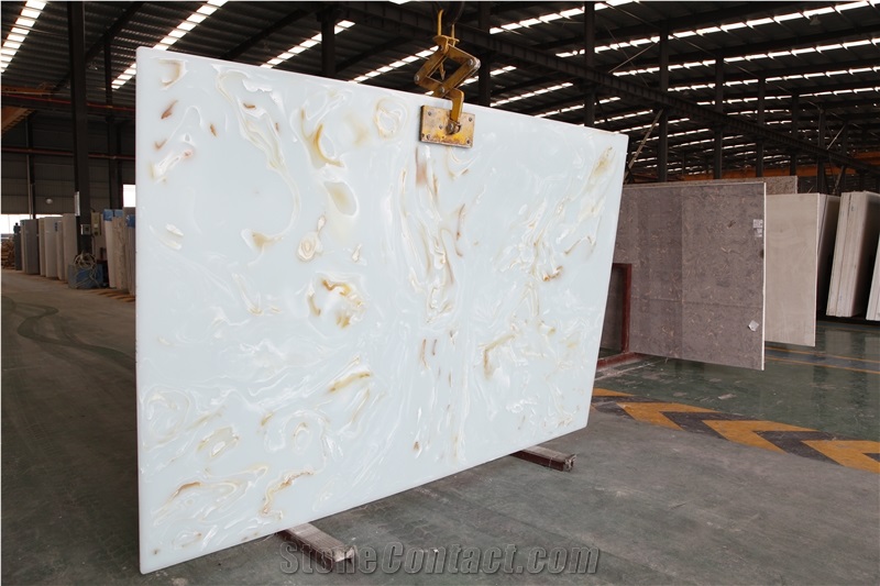 Blue Jade Artificial Stone Slab for Floor Tiles