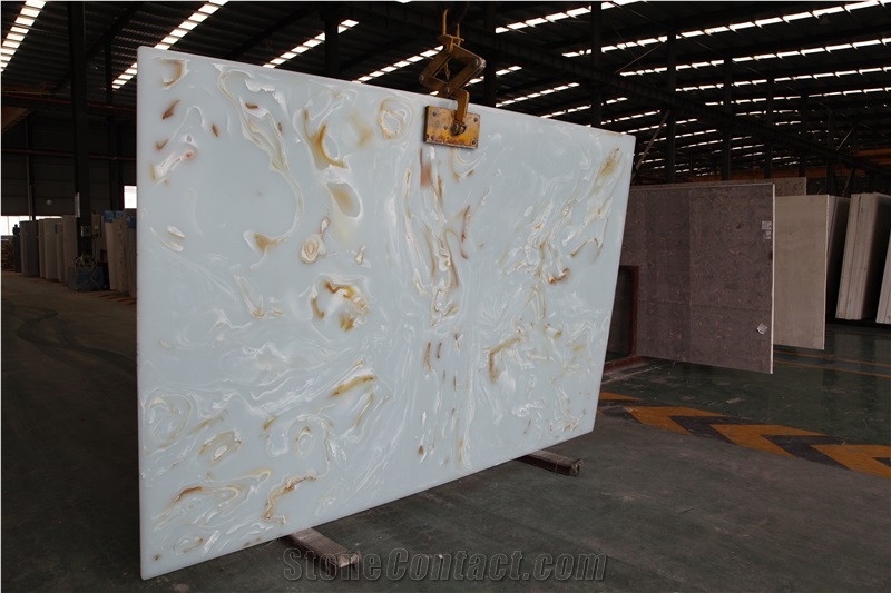 Blue Jade Artificial Stone Slab for Floor Tiles