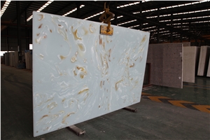 Blue Jade Artificial Stone Slab for Floor Tiles