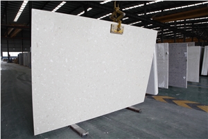 Cream Marfil Artificial Stone Slab for Floor Tiles