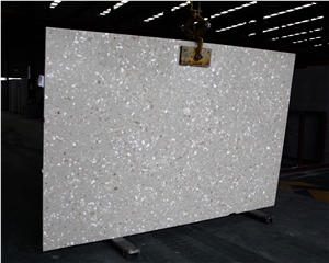 Grey White Artificial Stone Slab for Projects