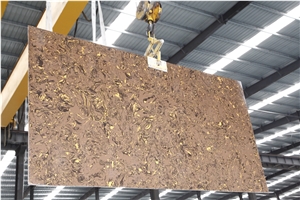 Moca Brown Artificial Stone Slab Manmade Stone