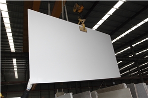 Pure White Artificial Stone Slab for Floor Tiles