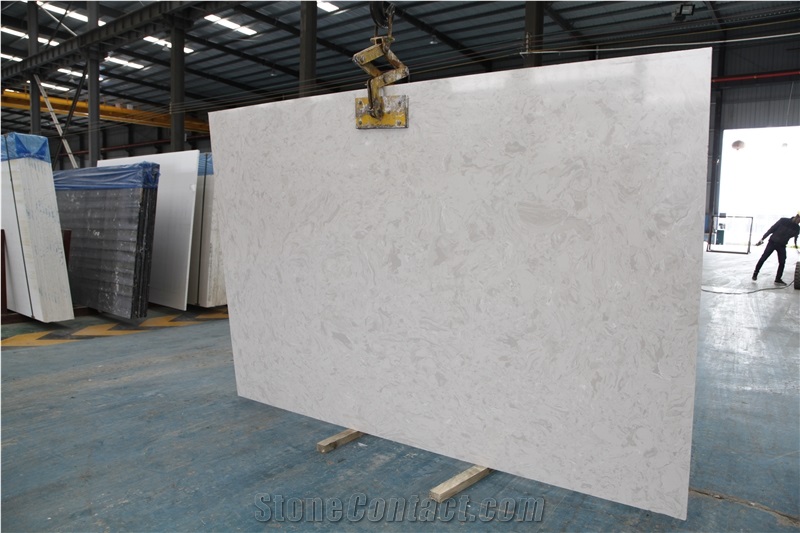 Xixi Grey Artificial Stone Slab for Floor Tiles