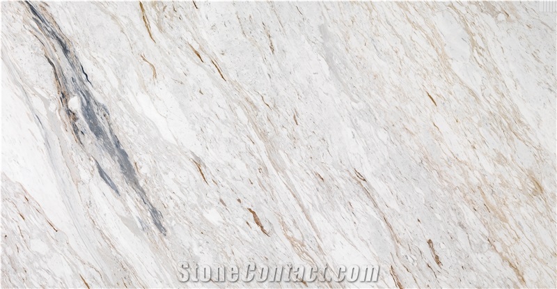 Butterfly Volakas Slabs and Tiles White Marble