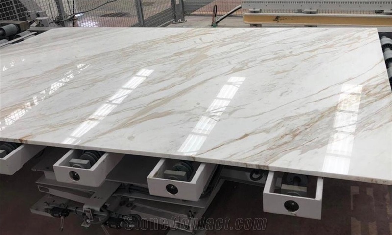 Butterfly Volakas Slabs and Tiles White Marble