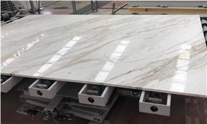 Butterfly Volakas Slabs and Tiles White Marble