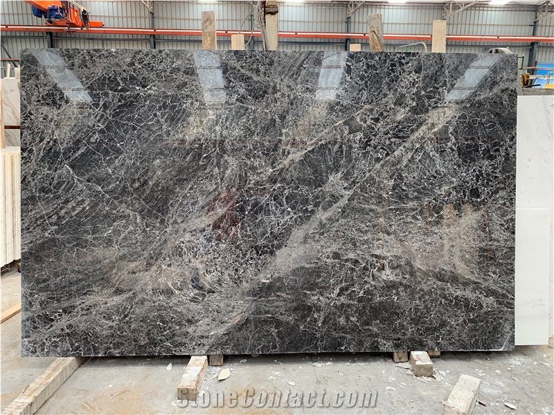 Damasta Marble Slabs & Tiles, Damasta Black Marble