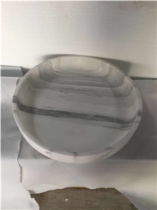 Carrara White/Honed Marble Fruit Bowl for Home Carrara White/Honed Marble Fruit Bowl for Home