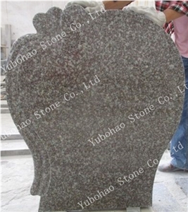 Old G664/Hungary Single Upright Granite Tombstone