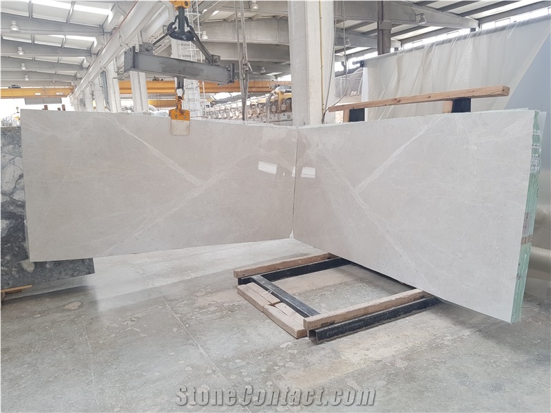 Vanilla Silver Grey Marble Slabs