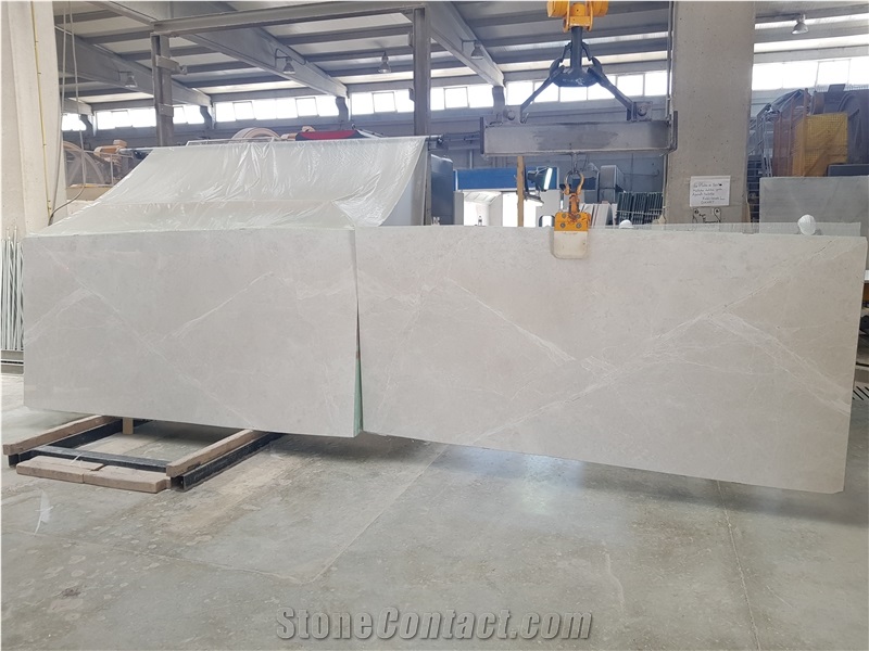 Vanilla Silver Grey Marble Slabs