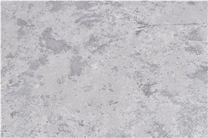 Artificial Grey Cutting a Quartz Slab Kitchen