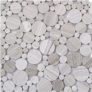 Athens Marble Bubble Round Paramount Mosaic Tile