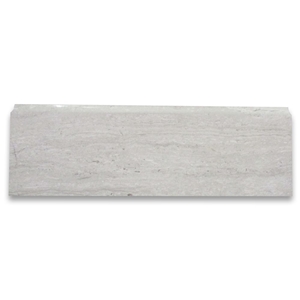 Athens Silver Cream Marble Baseboard Molding Tile