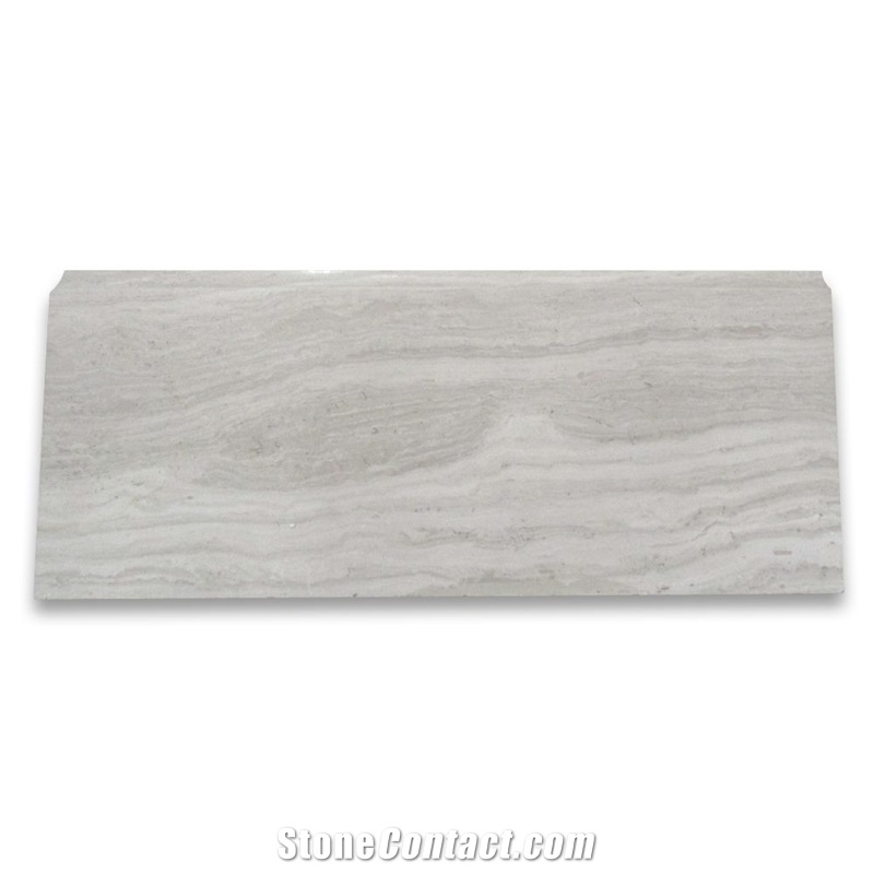 Athens Silver Cream Marble Baseboard Molding Tile