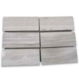 Athens Silver Cream Marble Baseboard Molding Tile