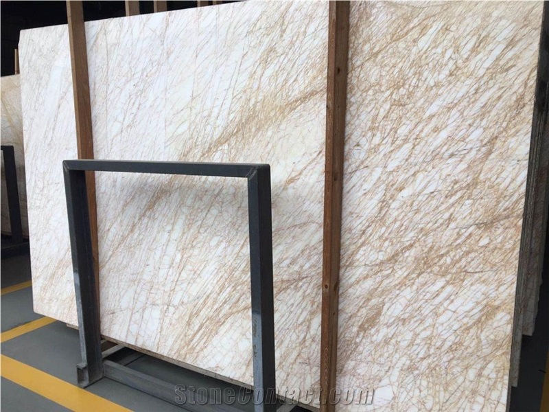 Barocco Golden White Marble Wall Slabs&Tiles