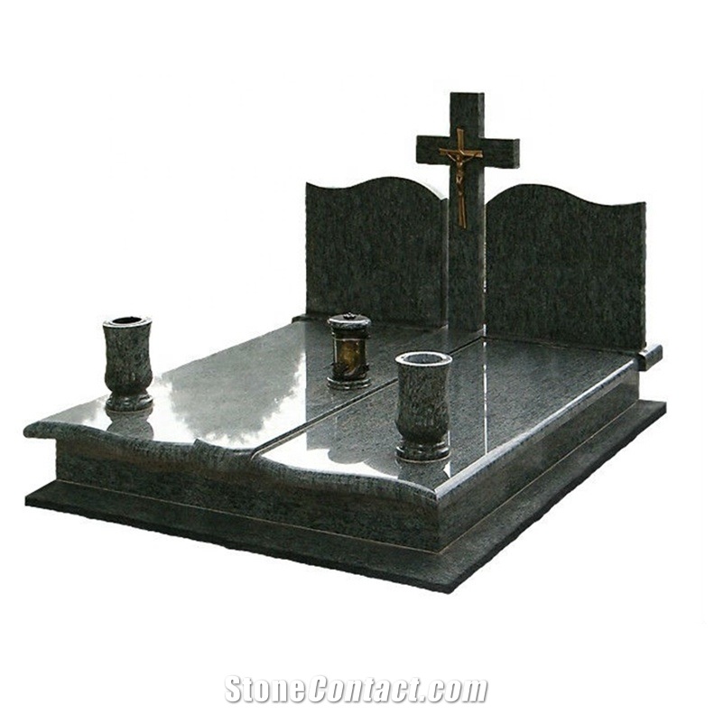 Black Marble Monument Tombstone